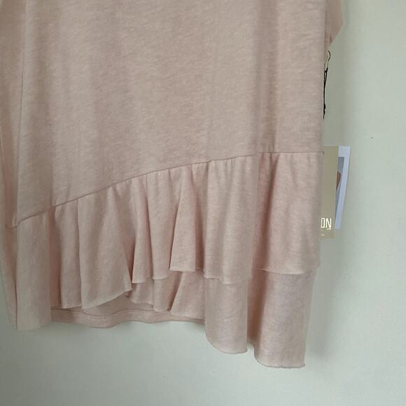 NWT Nation LTD Bea Front Ruffle Tank Top in Pink Size Medium - Picture 3 of 9